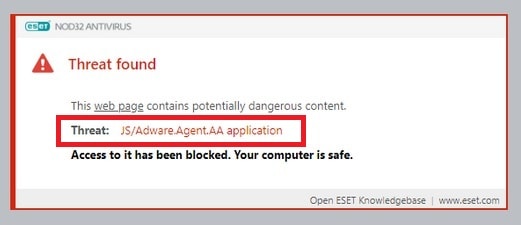 Js/Adware.Agent.AA Application