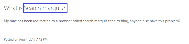 Search Marquis Virus