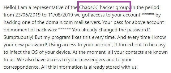 ChaosCC Hacker Group Email Removal