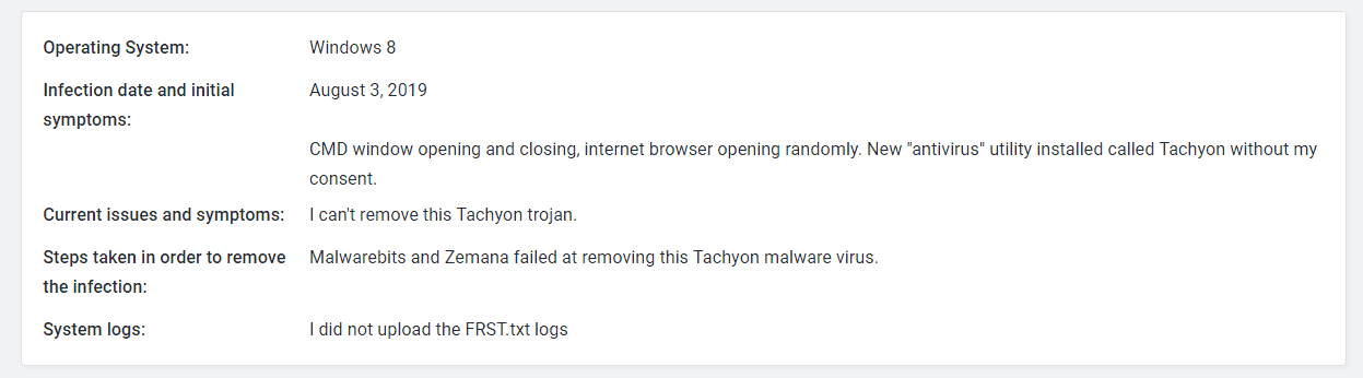 Tachyon Virus