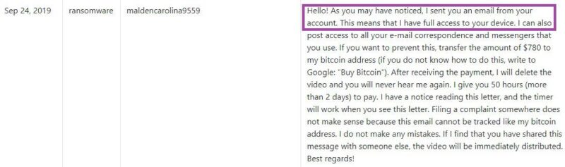 Remove As You May Have Noticed I Sent You An Email From Your Account 