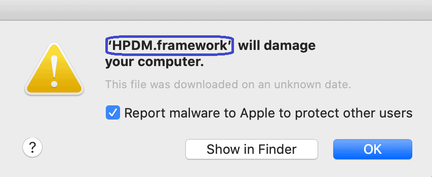 Featured image of post Hpdm framework Will Damage Your Computer This File Was Downloaded On An Unknown Date This file was downloaded on an unknown date